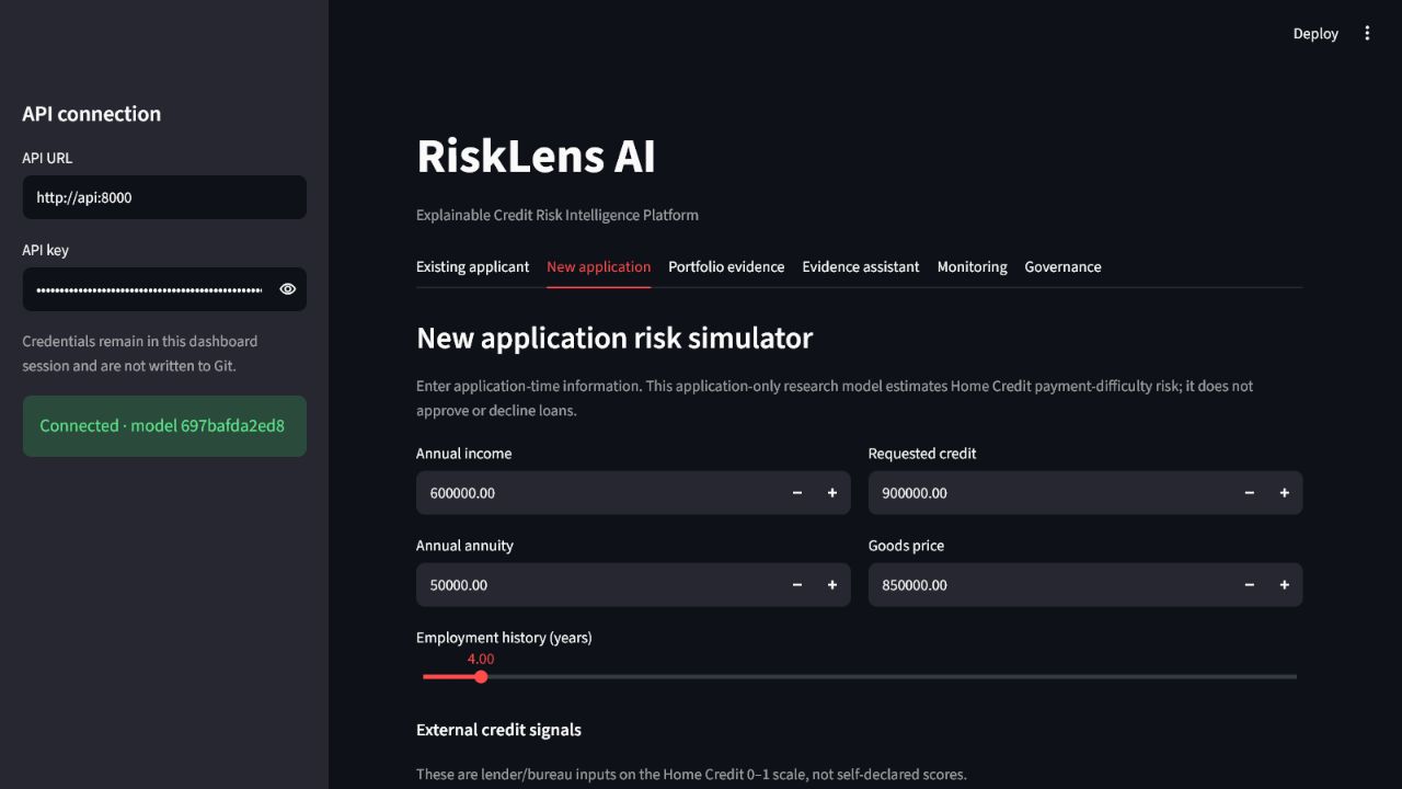 RiskLens new application risk simulator